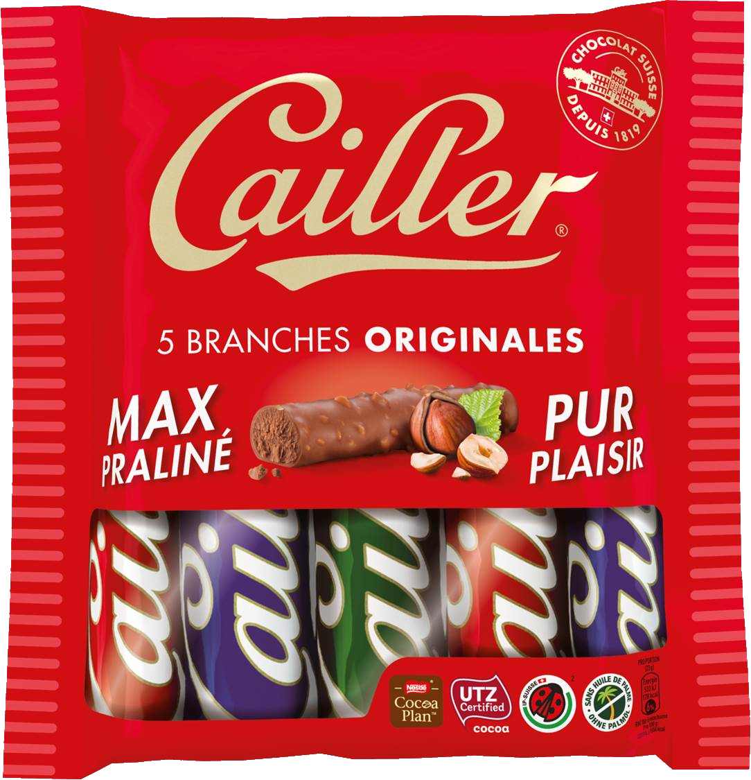 Branches Lait Cailler - Chocolat Suisse