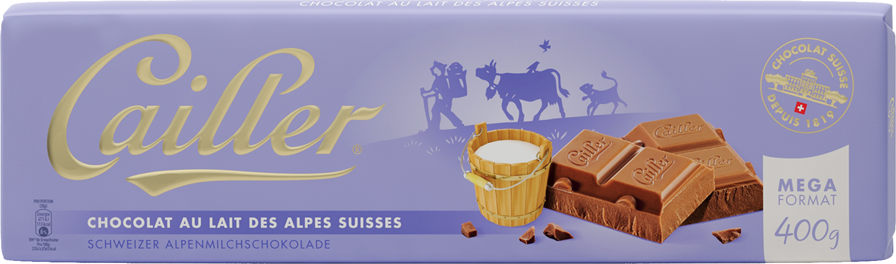 Branches Lait Cailler - Chocolat Suisse